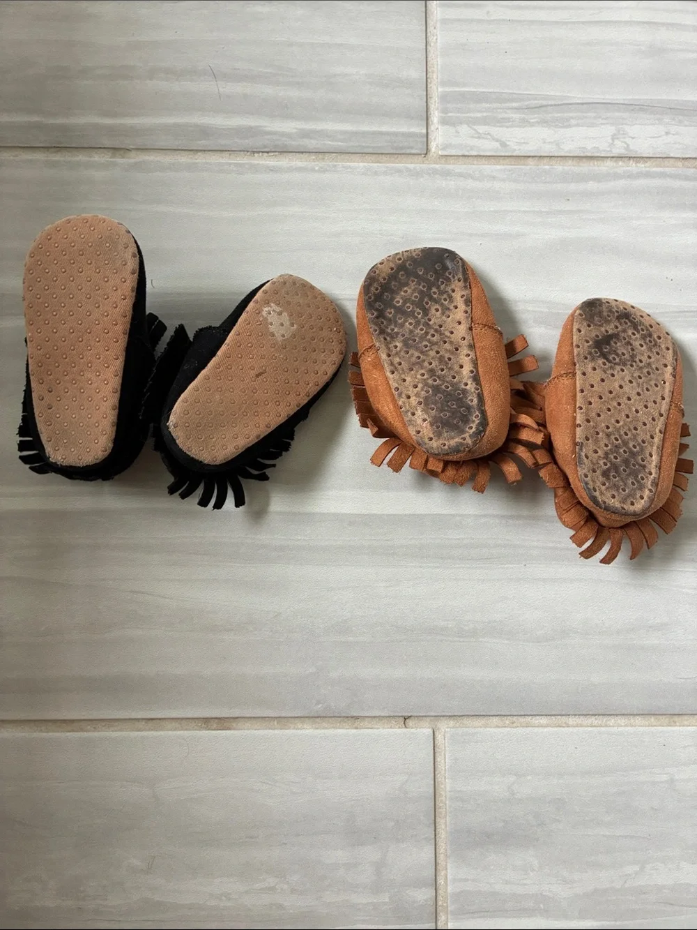 Baby Girl Fringe Moccasins